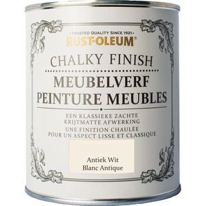 Rust-Oleum Chalky Finish Meubelverf Antiek Wit 125ml