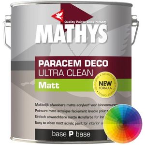 Mathys Paracem Deco Ultra Clean Matt - Wit - 4L