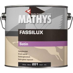 Mathys Fassilux Satin - 10 l - 18 m²/l - Wit - Lak