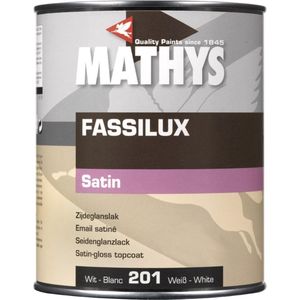 Mathys Fassilux Satin - 1 l - 18 m²/l - Wit - Lak