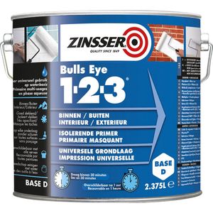 Zinsser Bulls Eye 1-2-3 - Primer - Op Kleur Gemengd - 2,5L