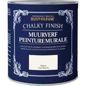 Rust-Oleum Chalky Finish Muurverf Krijtwit 1 liter