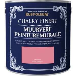 Rust-Oleum Chalky Finish Muurverf Oudroze 2,5 liter