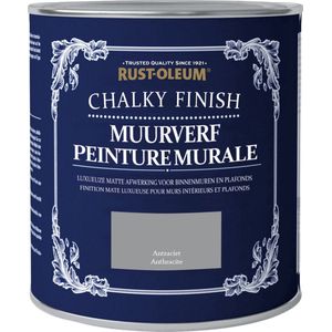 Rust-Oleum Chalky Finish Muurverf Antraciet 1 liter