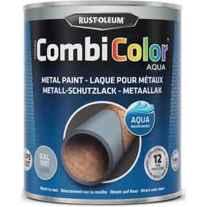 Rust-Oleum CombiColor Aqua Metaallak Hoogglans RAL7001