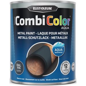 Rust-Oleum CombiColor Aqua Metaallak - RAL7016 - Hoogglans - 1L - Roestwerend