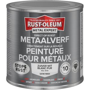 Rust-Oleum Metal Expert Direct Op Roest Metaal Verf Zijdeglans 250ml - RAL 9010