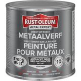 Rust-Oleum Metal Expert Direct Op Roest Metaal Verf Zijdeglans 250ml - RAL 7016