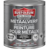 Rust-Oleum Metal Expert Metaalverf - Direct Op Roest - Zijdeglans - RAL9005 - 750ml