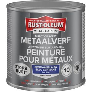 Rust-Oleum Metalexpert Direct Op Roest Metaalverf - Gloss - Ral5010 250 Ml In Blik