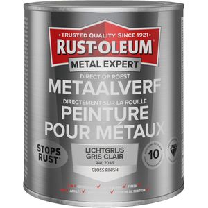 Rust-Oleum Metal Expert Direct Op Roest Metaal Verf 750ml - RAL 7035