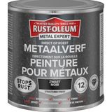 Rust-Oleum Metalexpert Direct Op Roest Metaalverf - Structuur - Zwart 750 Ml
