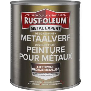 Rust-Oleum - Metaalverf - Terpentinebasis - Zwart - 5m²/L