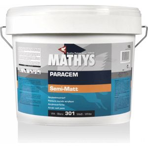Mathys Paracem semi-matte acyrlaat muurverf-Wit-301-White-4l