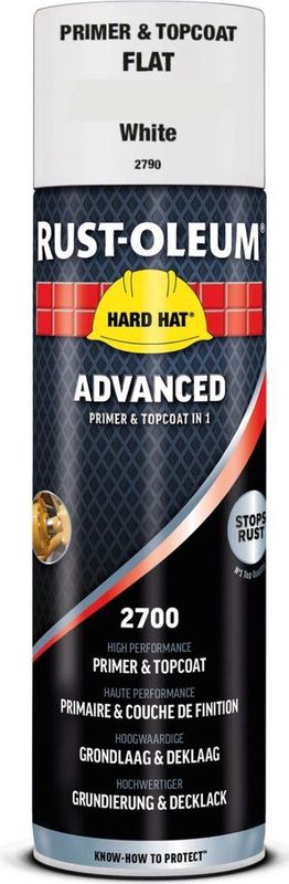 Rust-Oleum - Grondverf & Lak in 1 - Spuitbus - Wit Mat - RAL9010