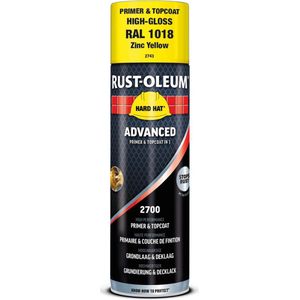 Rust-Oleum Hard Hat Advanced grondlaag en deklaag RAL1018 lichtgeel 500ml