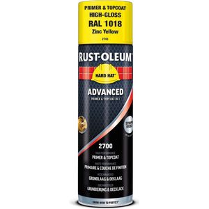 Rust Oleum Grondverf & Lak in 1 spuitbus GEEL RAL1018
