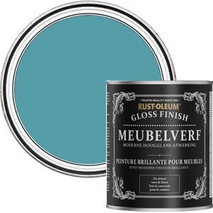 Rust-Oleum Blauw Meubelverf Hoogglans - Petrol 750ml
