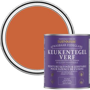 Rust-Oleum Oranje Keukentegelverf Zijdeglans - Chai Thee 750ml