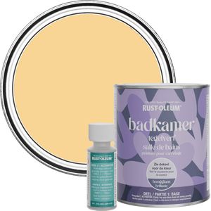 Rust-Oleum Geel Badkamer Tegelverf Hoogglans - Mosterd 750ml