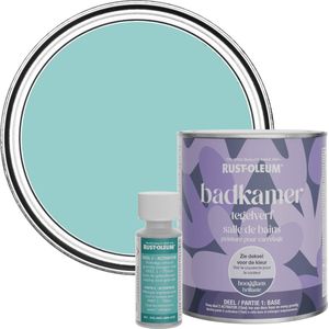 Rust-Oleum Blauw Badkamer Tegelverf Hoogglans - Groenblauw 750ml