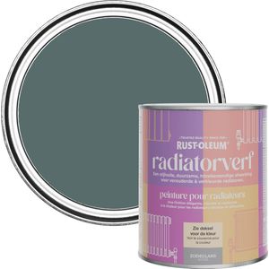 Rust-Oleum Groen Radiatorverf Zijdeglans - Diepe Zee 750ml