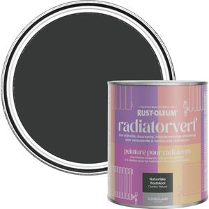 Rust-Oleum Zwart Radiatorverf Zijdeglans - Natuurlijke Houtskool 750ml