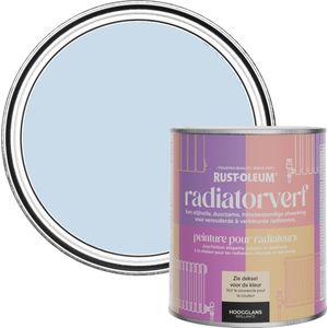 Rust-Oleum Lichtblauw Radiatorverf Hoogglans - Blauwe lucht 750ml
