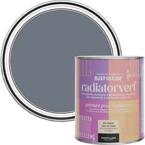 Rust-Oleum Donkergrijs Radiatorverf Hoogglans - Marinegrijs 750ml