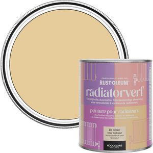 Rust-Oleum Geel Radiatorverf Hoogglans - Zandstorm 750ml