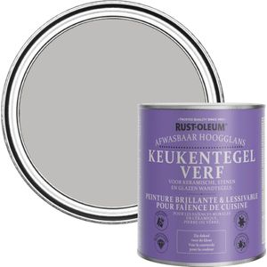 Rust-Oleum Lichtgrijs Keukentegelverf Hoogglans - Kiezel 750ml