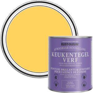 Rust-Oleum Geel Keukentegelverf Hoogglans - Citroengelei 750ml