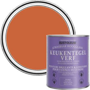 Rust-Oleum Oranje Keukentegelverf Hoogglans - Chai Thee 750ml