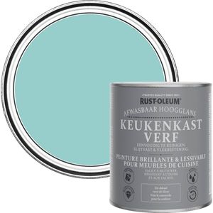 Rust-Oleum Blauw Keukenkastverf Hoogglans - Groenblauw 750ml