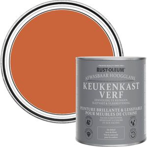 Rust-Oleum Oranje Keukenkastverf Hoogglans - Chai Thee 750ml