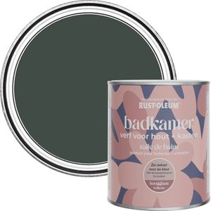 Rust-Oleum Zwart Badkamerverf voor hout en kasten Hoogglans - Avonddiner 750ml