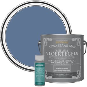 Rust-Oleum Blauw Afwasbare Vloertegelverf - Blauwe Rivier 2,5L