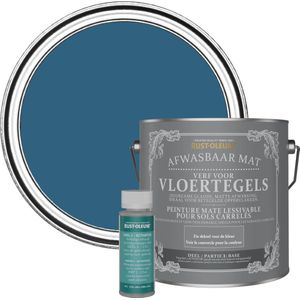 Rust-Oleum Blauw Afwasbare Vloertegelverf - Kobalt 2,5L