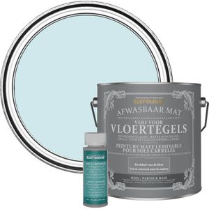 Rust-Oleum Blauw Afwasbare Vloertegelverf - Eucalyptus 2,5L