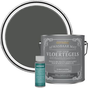 Rust-Oleum Donkergrijs Afwasbare Vloertegelverf - Grafiet 2,5L