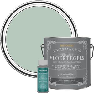 Rust-Oleum Groen Afwasbare Vloertegelverf - Watergroen 2,5L