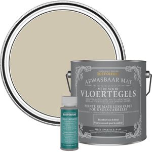 Rust-Oleum Beige Afwasbare Vloertegelverf - Zilversalie 2,5L