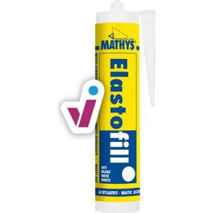Mathys - Elastofill - Acrylaatvoegpasta - Wit - Voor Binnengebruik