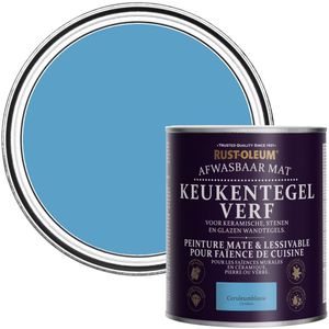 Rust-Oleum Blauwe Verf voor keukentegels - Ceruleumblauw 750ml