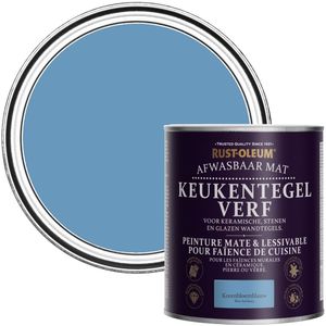 Rust-Oleum Blauwe Verf voor keukentegels - Korenbloemblauw 750ml