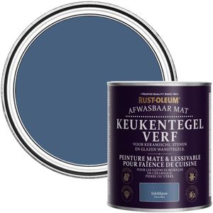 Rust-Oleum Donkerblauwe Verf voor keukentegels - Inktblauw 750ml