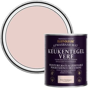 Rust-Oleum Roze Verf voor keukentegels - Roze Champagne 750ml