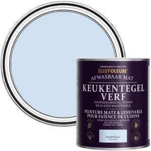 Rust-Oleum Blauwe Verf voor keukentegels - Poederblauw 750ml