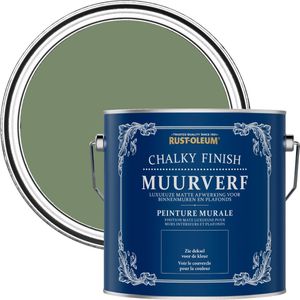 Rust-Oleum Groen Chalky Finish Muurverf  - Struikgewas 2,5L