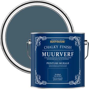 Rust-Oleum  Blauw Chalky Finish Muurverf - Blauwdruk 2,5L